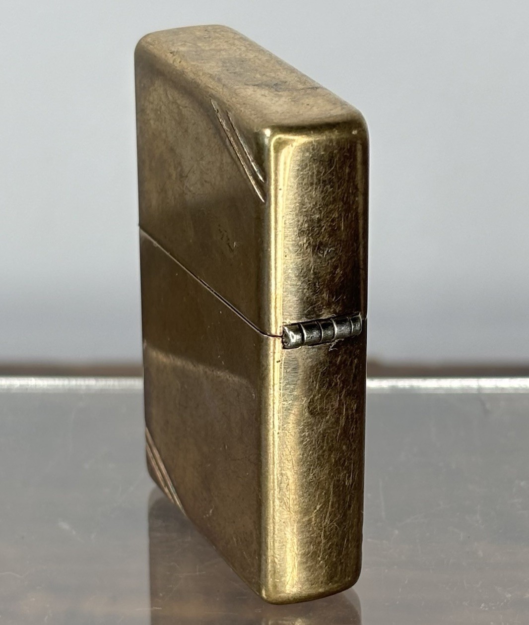 ZIPPO VINTAGE BRASS REPLICA 2023 LIGHTER MADE IN USA *UNTESTED*