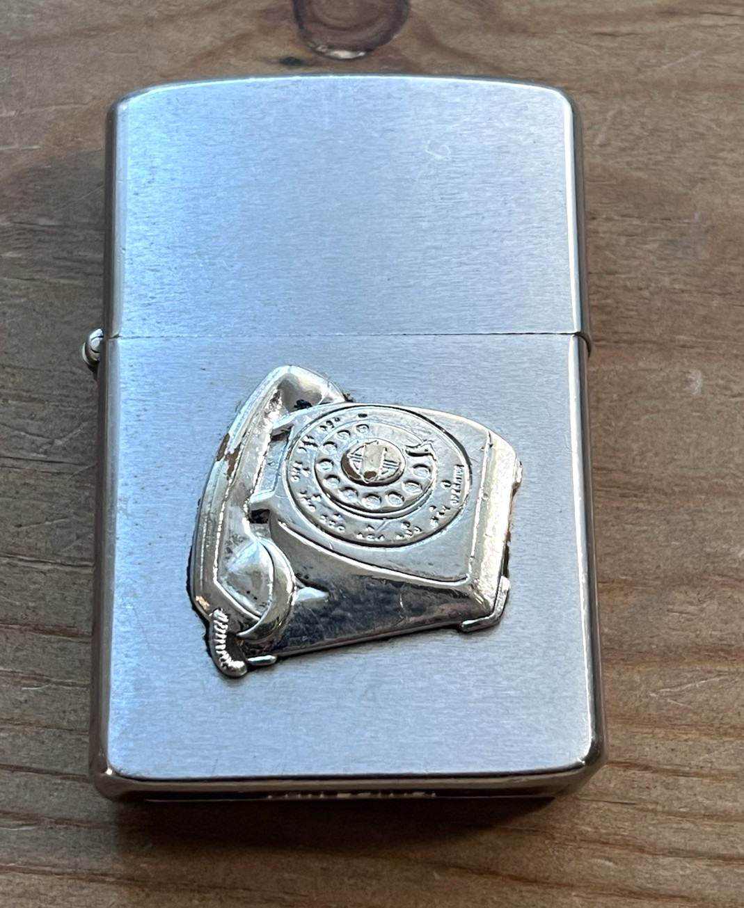 Vintage 1957 Zippo General Telephone System Chrome Advertising Lighter Rare
