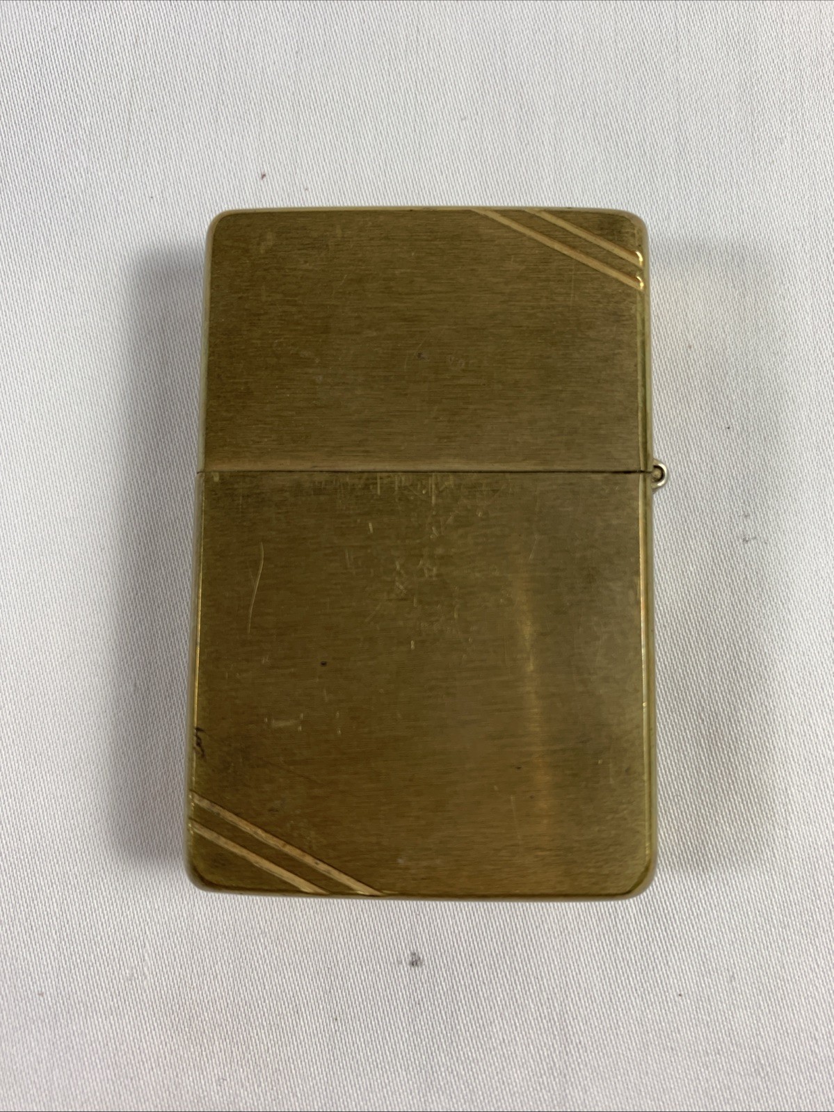 ZIPPO LIGHTER 2012 BRASS ZIPPO PAT. 2032695 (Engraved Always B & B)