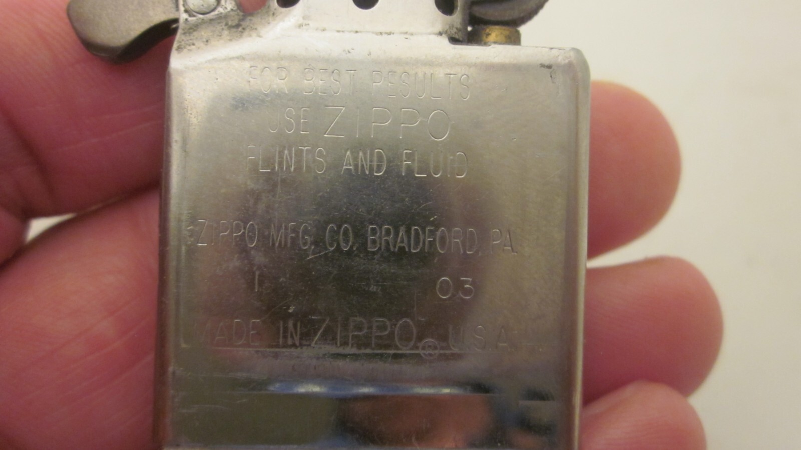 Vintage ZIPPO I – 03 / 2003 / Made in U.S.A. *OPERATION Iraqi Freedom*