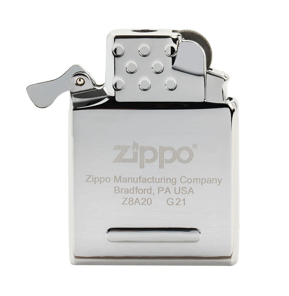 ZIPPO LIGHTER INSERT BUTANE YELLOW FLAME, new flint wheel insert