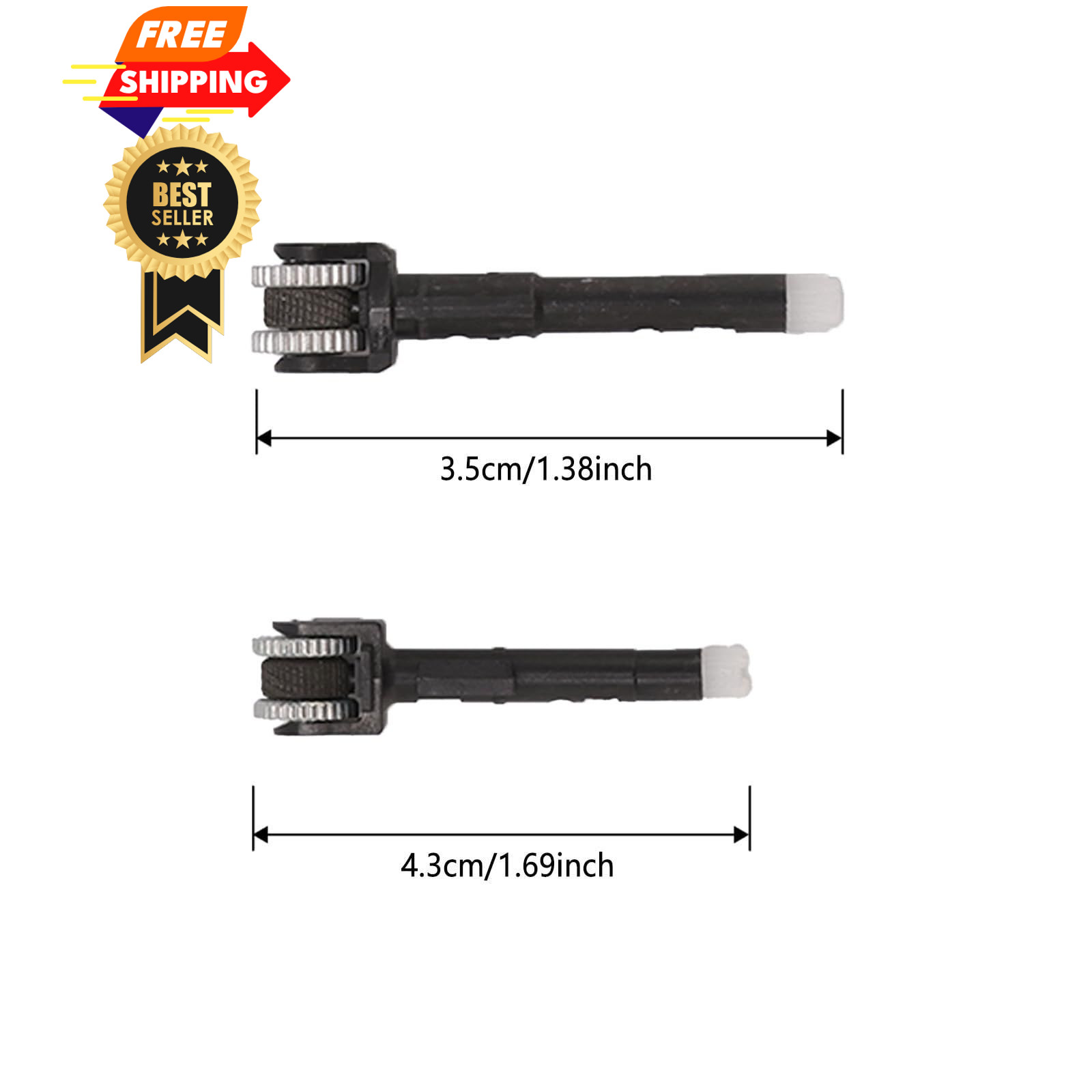 4 Pack Flint Wheel Replacement Barrel Friction Spark Striker Mechanism Black