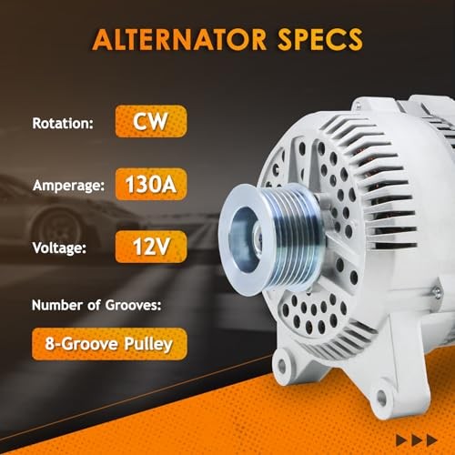 7791N Alternator Compatible with 1997-2002 Ford F-Series Truck F150 F250 5.4