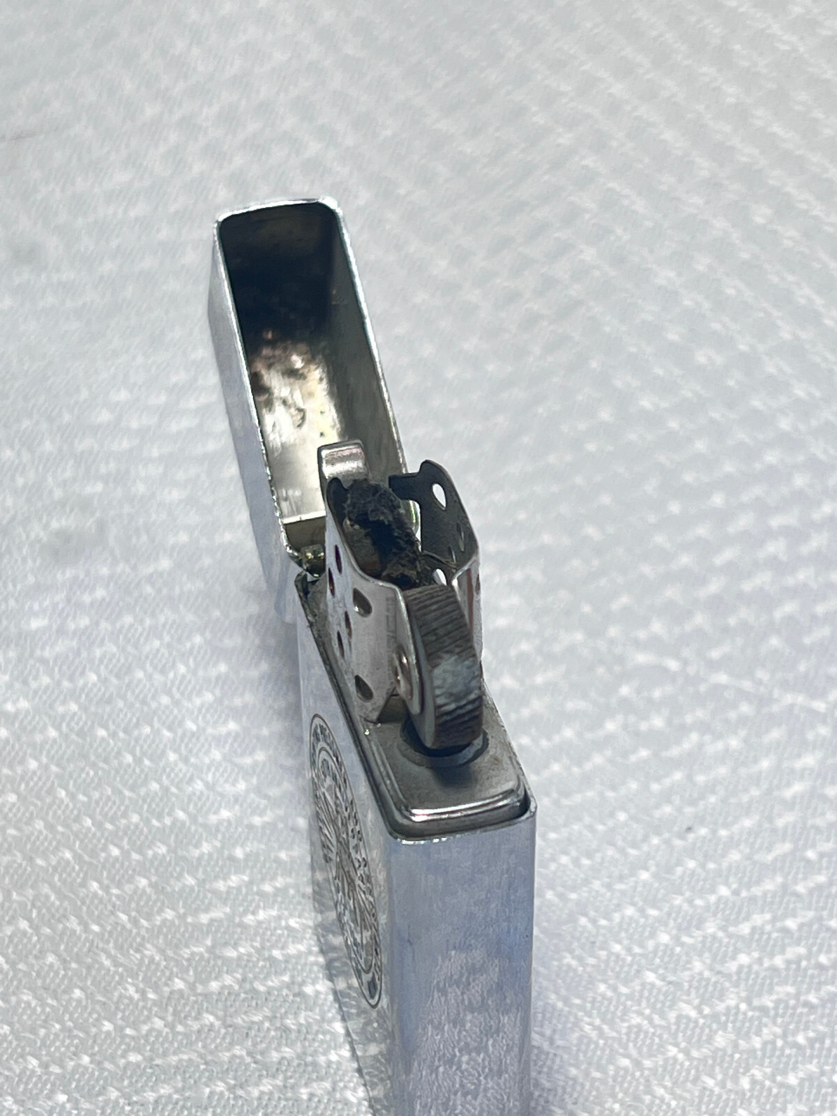 1964 Zippo Lighter Slim Reading PPAU-NA Union Local 160 High Polish Chrome USA