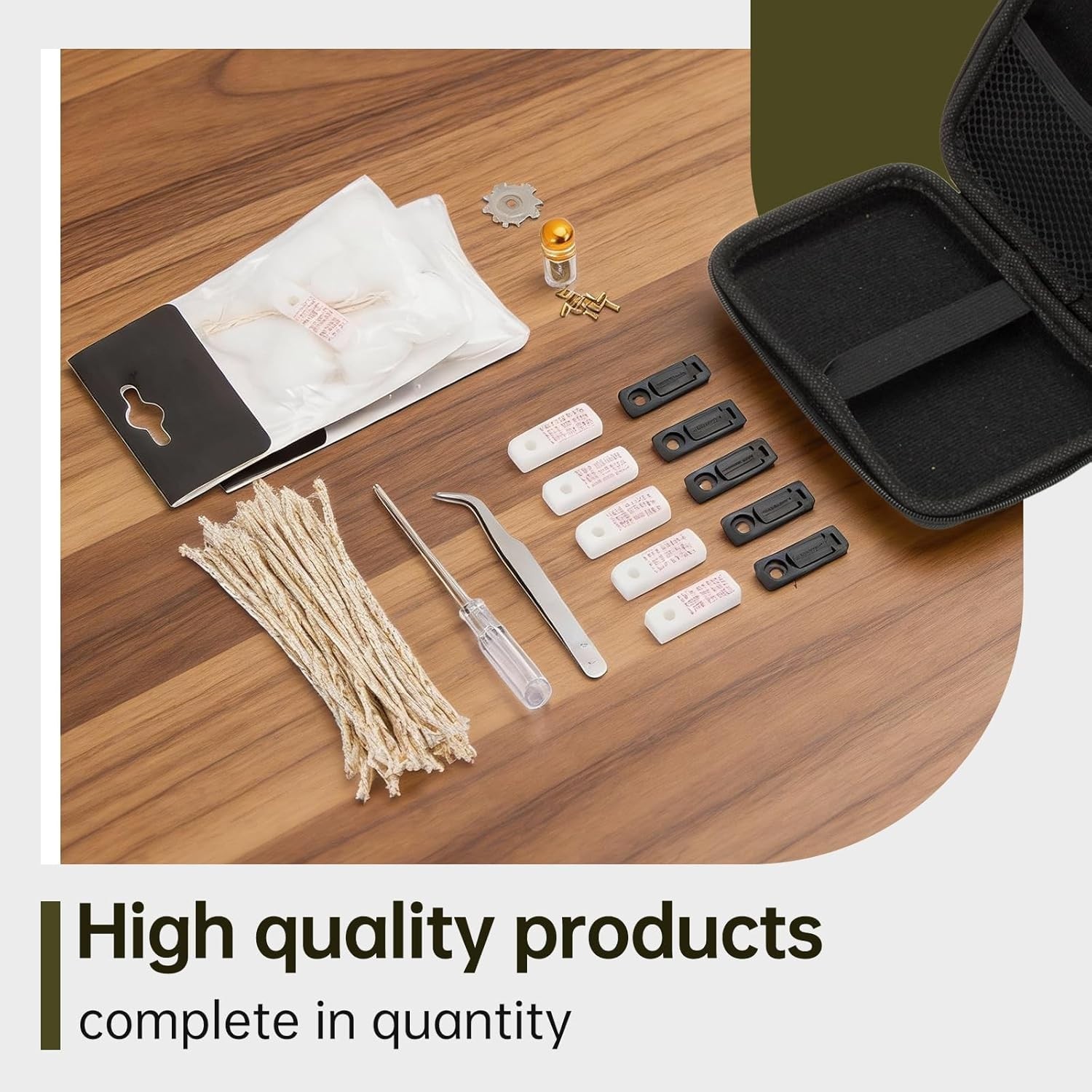 Zippo Repair Kit – Replacement Parts with Cotton, Flint, Wick, Pad & Tool