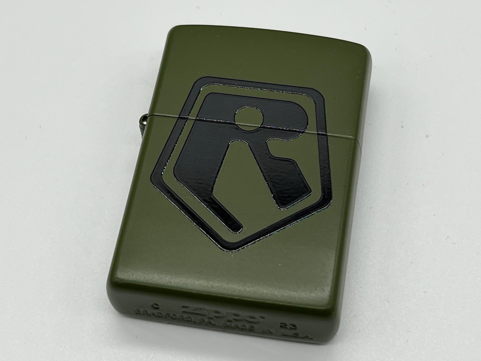 Zippo Armored Trooper Votoms Green Shoulder Khaki 2 Sided Etching Oil Lighter