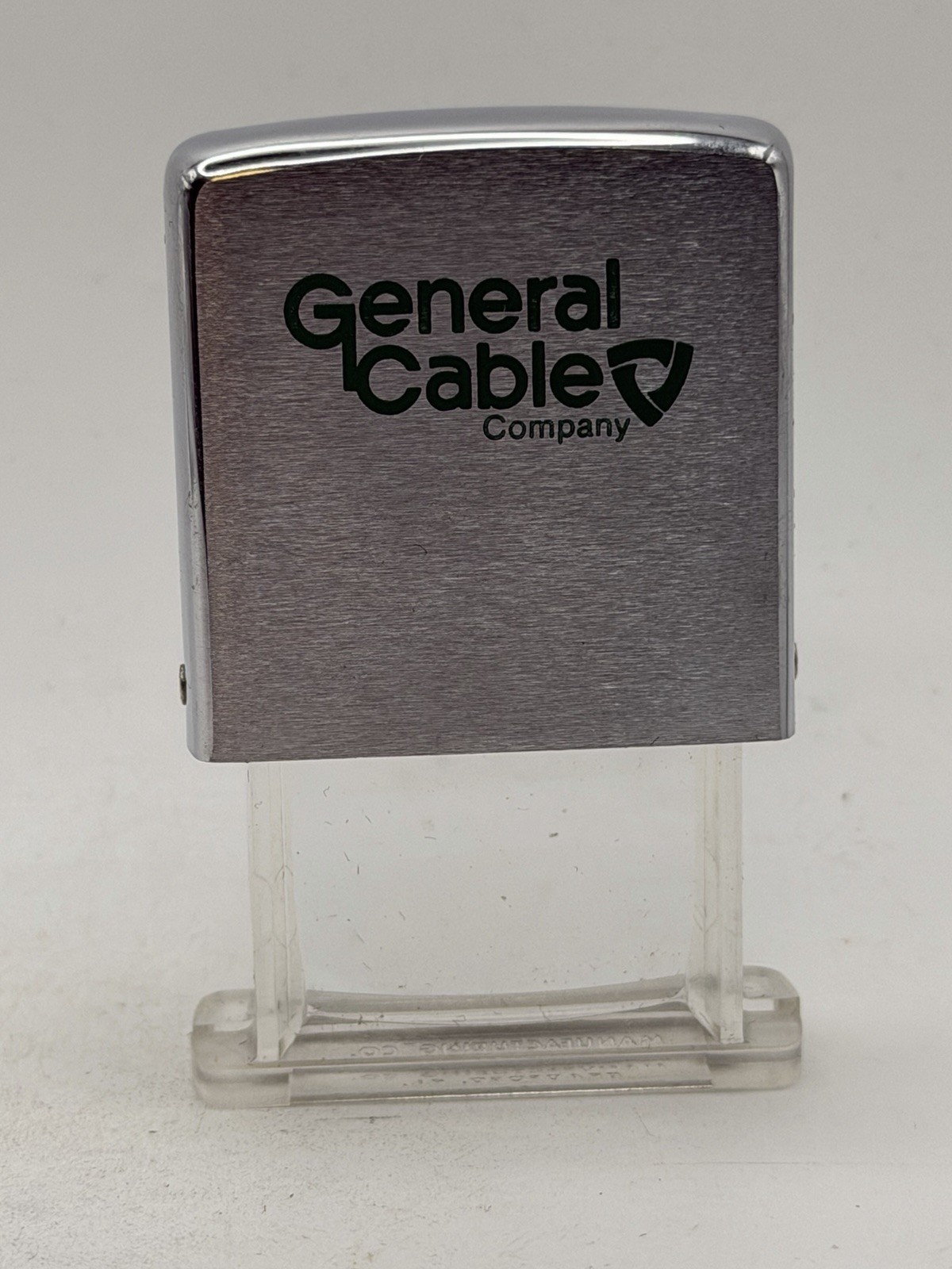 Vintage General Cable Advertising Chrome Zippo Magnifier New B23