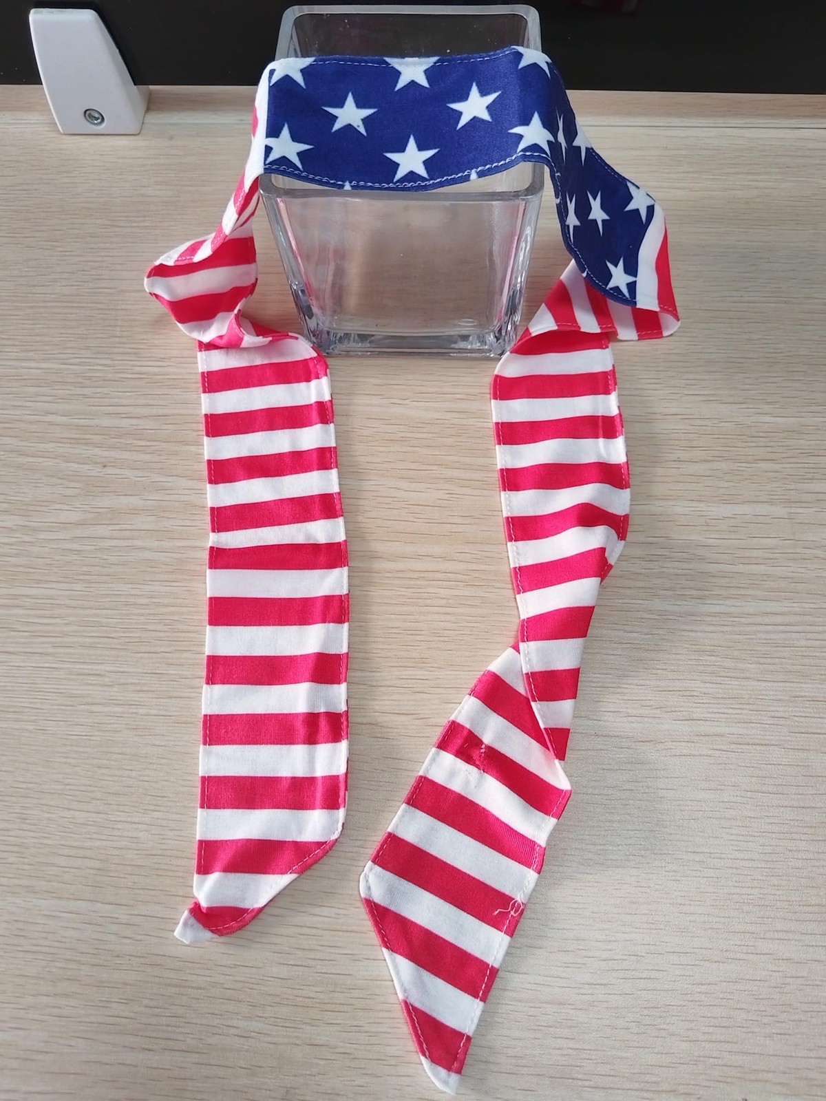 Ankelesz American Flag Bandana Independence Day 1 Count (Pack of 1), Red