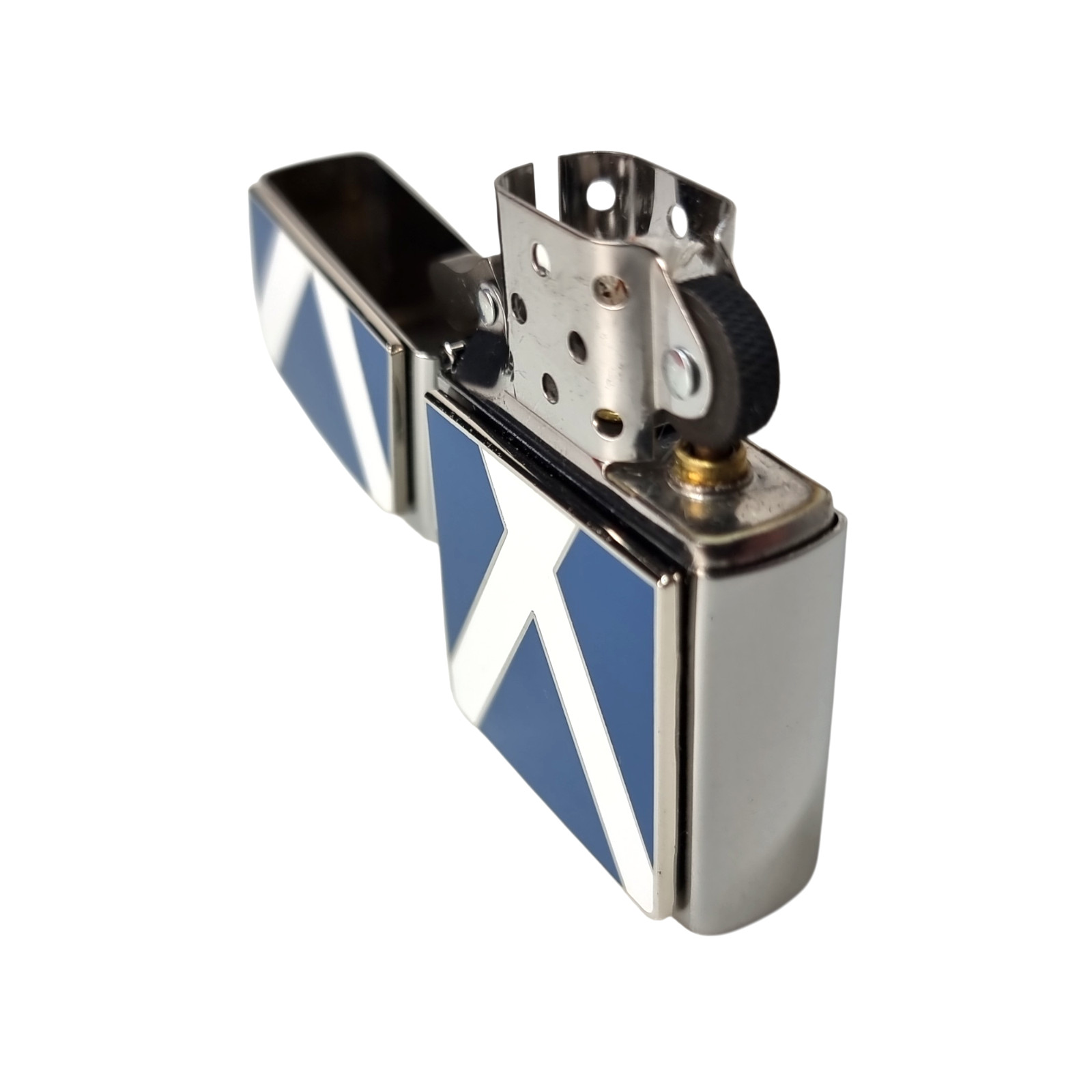 Zippo Windproof Lighter Durable Refillable Scotland Scottish Flag Gift Box