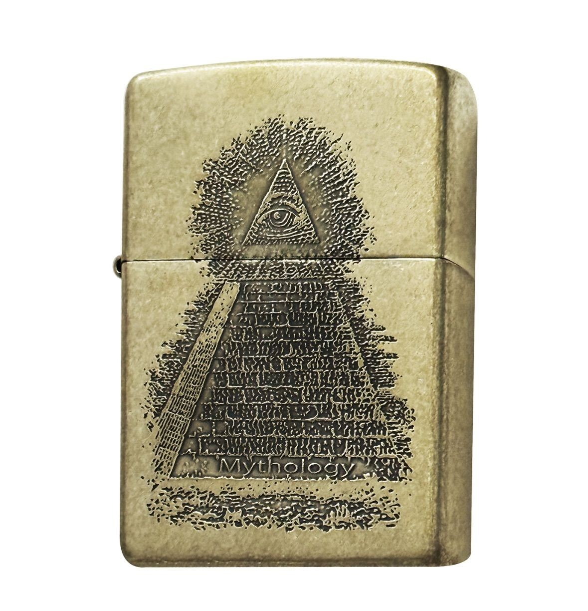 Zippo Pyramid Egypt Providence Gold Brass Regular Lighter Japan