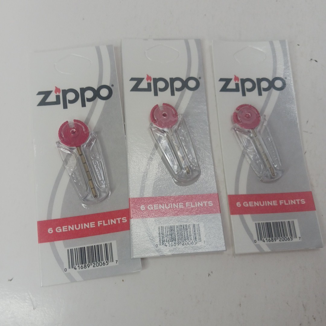 Zippo Flint Replacement Value Pack x3 (18 Flints) New