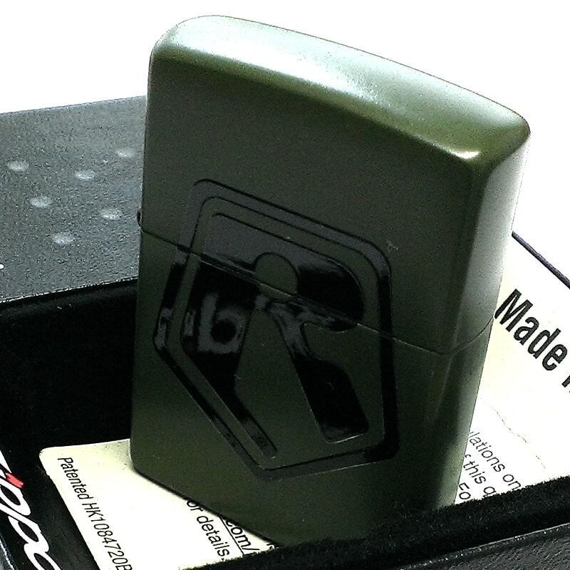 Zippo Armored Trooper Votoms Green Shoulder Khaki 2 Sided Etching Oil Lighter