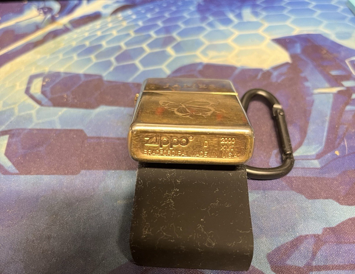 Zippo Lighter with silicone keychain case