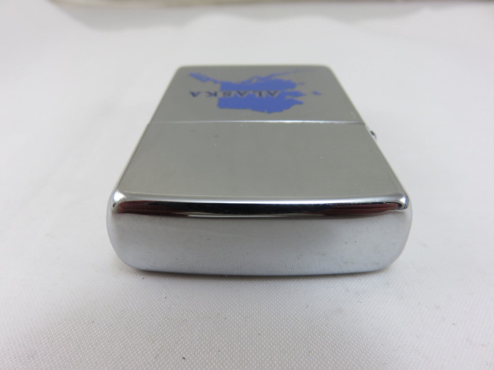 Zippo No. 250 Lighter Alaska State Map Chrome NEW OLD STOCK