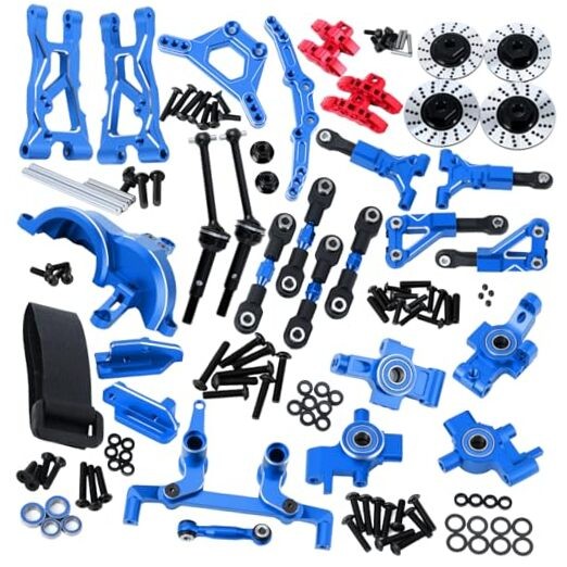 Upgrades Parts for 1/10 4-TEC Drift Ford Mustang,Include Steering Blue