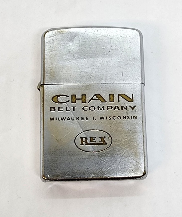 Vintage Chain Belt Company Milwaukee Wisconsin REX Zippo Lighter Rexnord