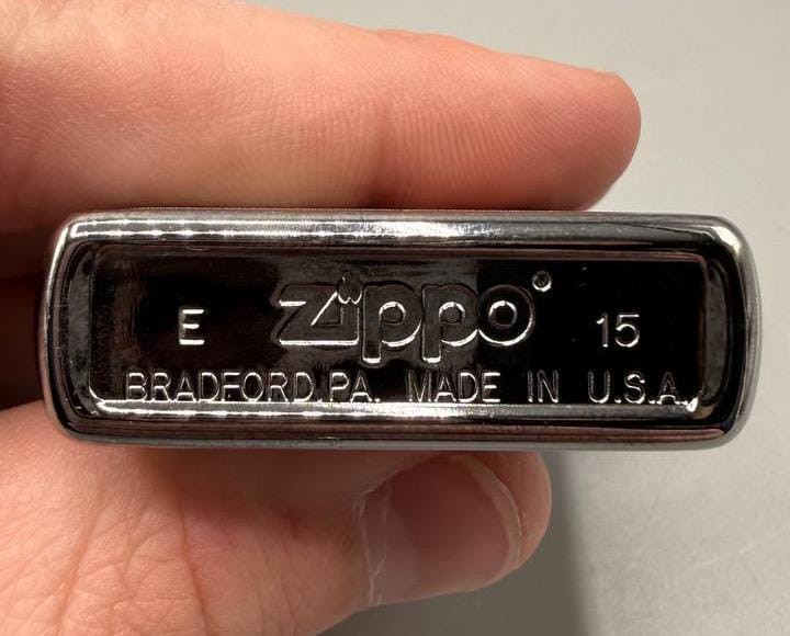 Zippo 2015 Trading Cards Lighter 28831 Brushed Chrome Since 1932 Unfired NOS