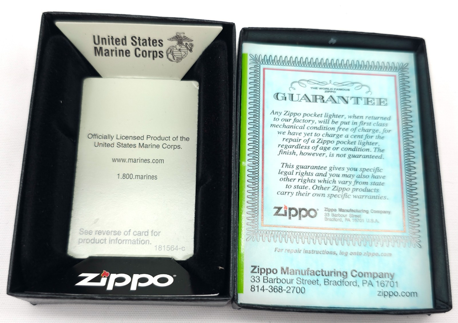 BROTHERHOOD 2015 Marine Corps Zippo Cigarette Lighter New in Box USMC ~Video