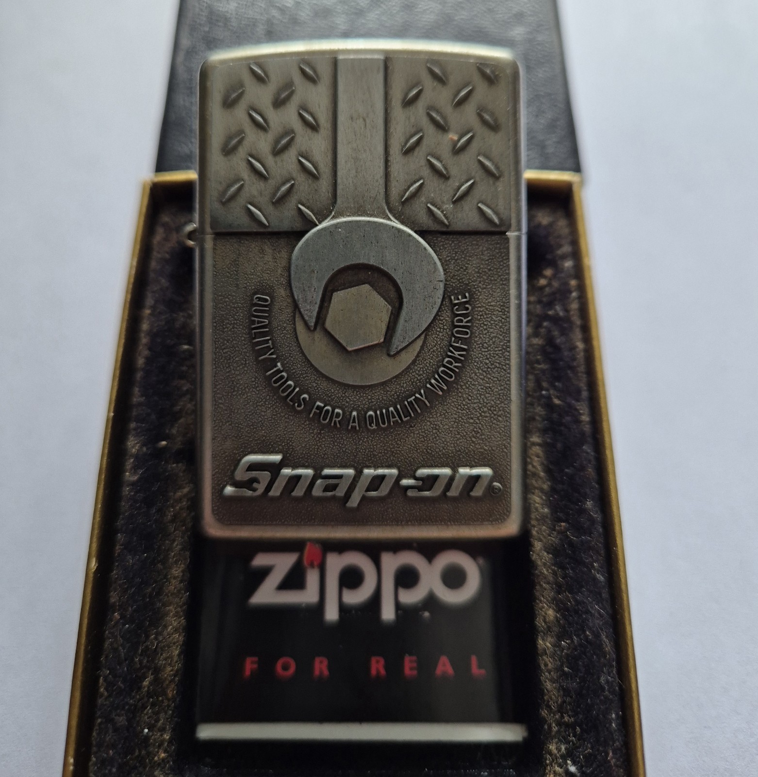 Zippo Snap-On Lighter Wrench Emblem 1 Of 3000 Made Collectible