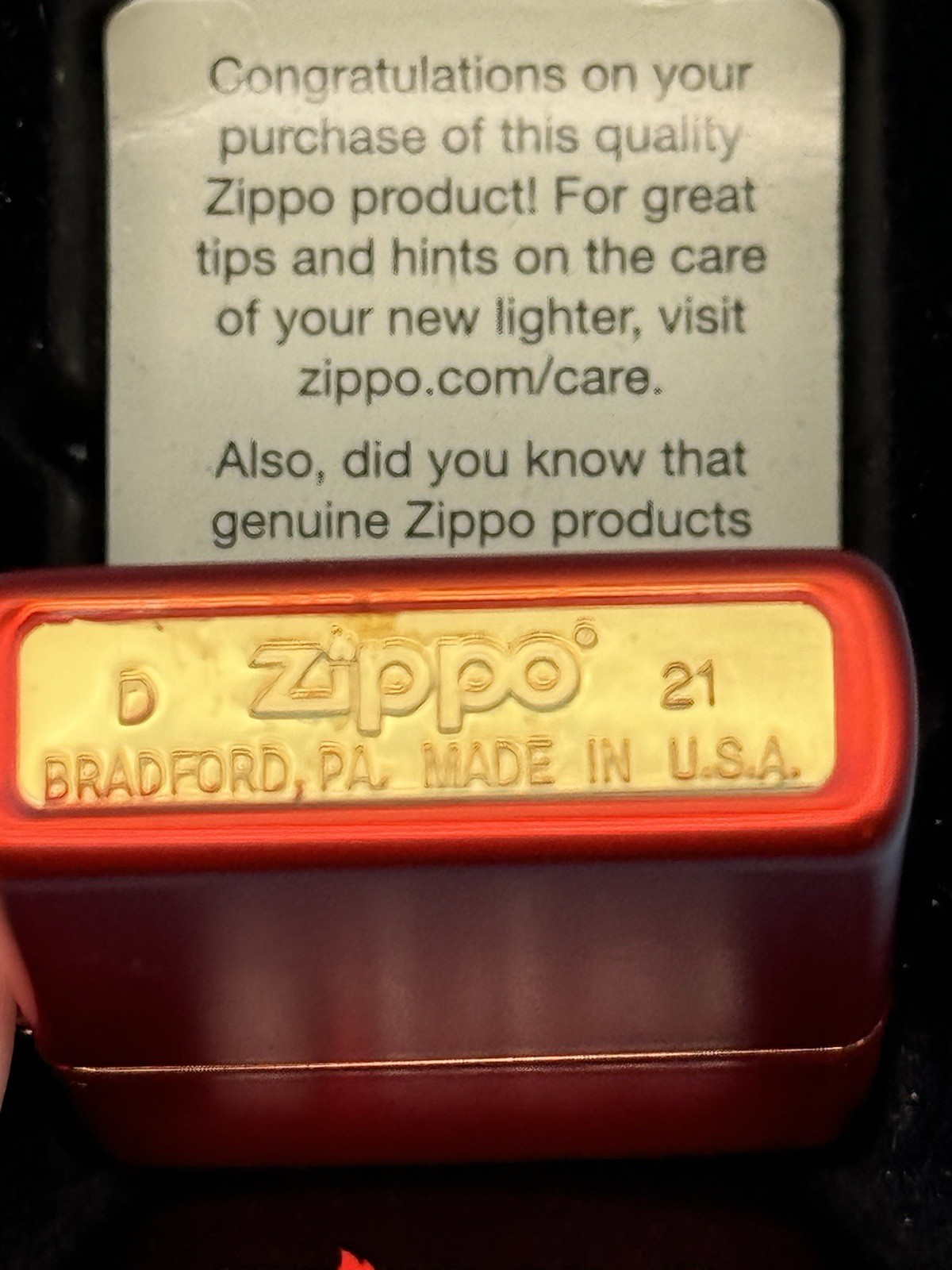 2021 Chinese Dragon & Temple Eastern Design Red Metallic Zippo Lighter ***READ