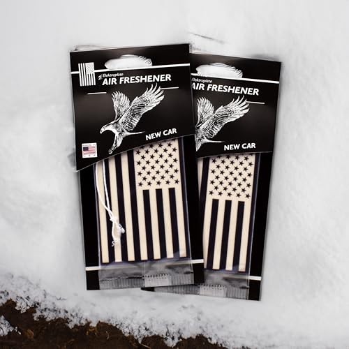 Inverted Black and White American Flag Automotive Air 6 Count (Pack of 1)