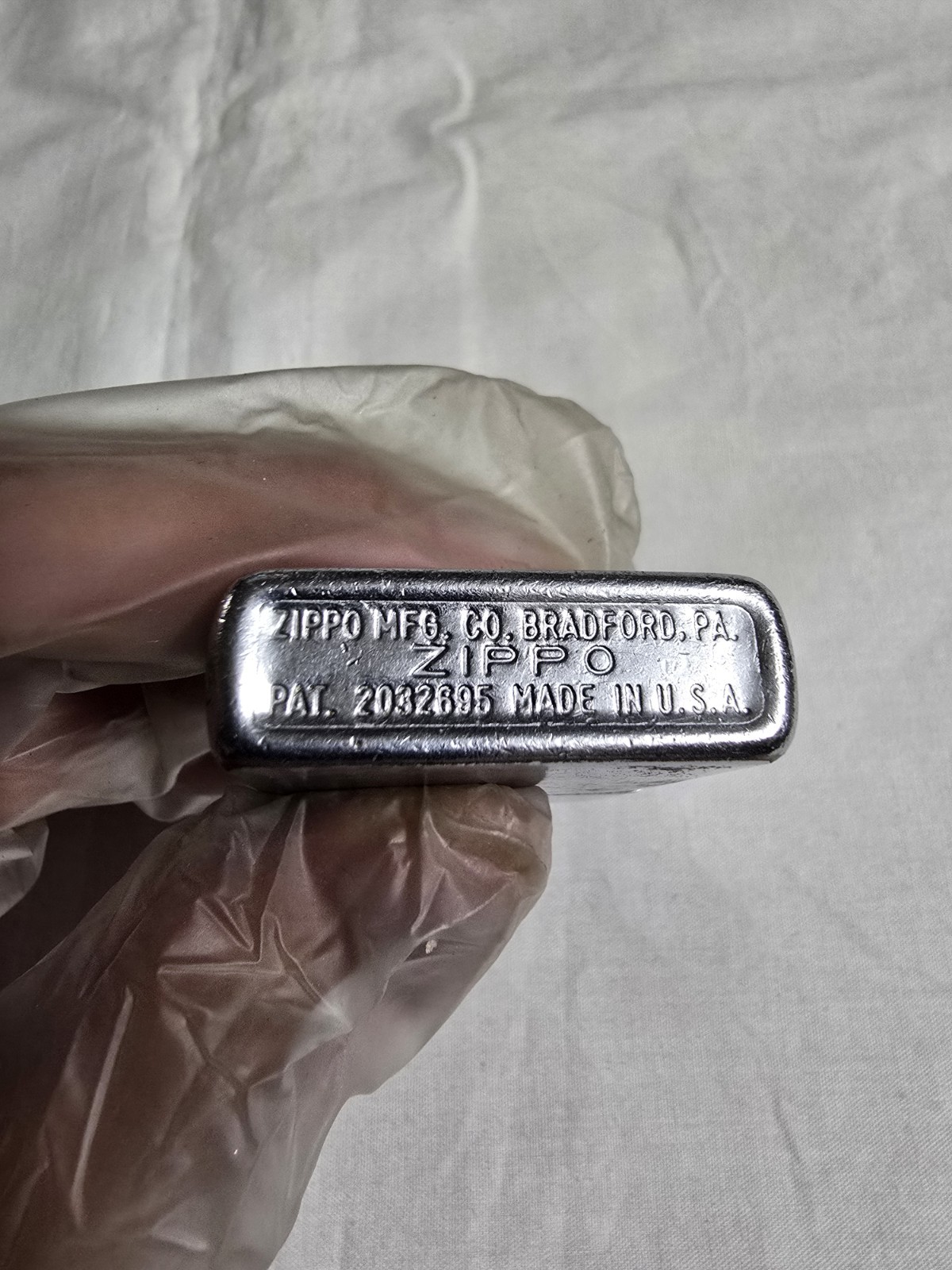 Zippo Vintage 1947-1950 Oil & Gas Rodman Supply Co. Pat. 2032695 Lighter. RARE