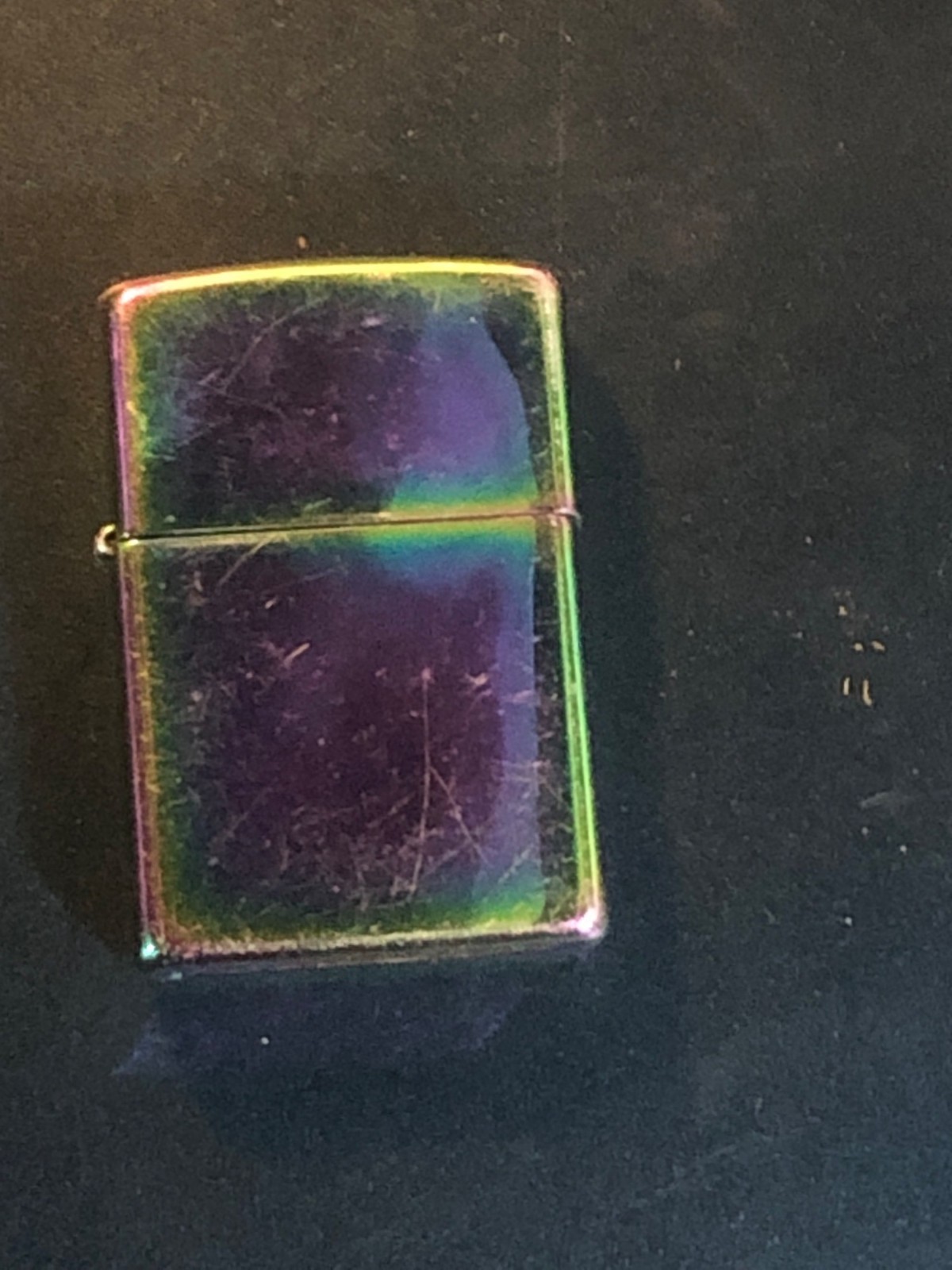 Zippo Iridescent Chrome Lighter With Original Insert Made In USA