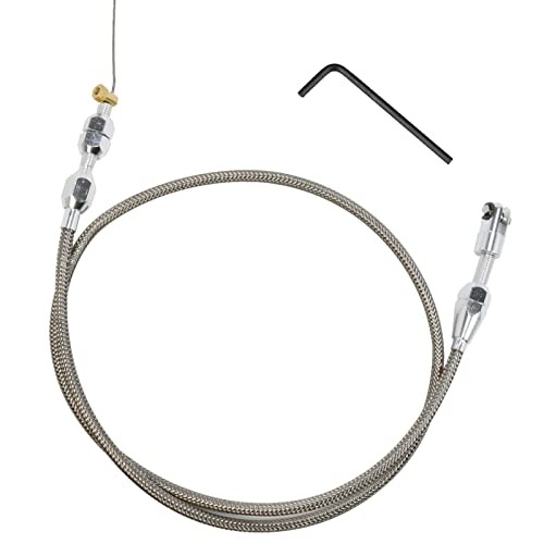 Braided Throttle Cable Kit Compatible with 97-07 Chevrolet/Chevy LS1 Engine