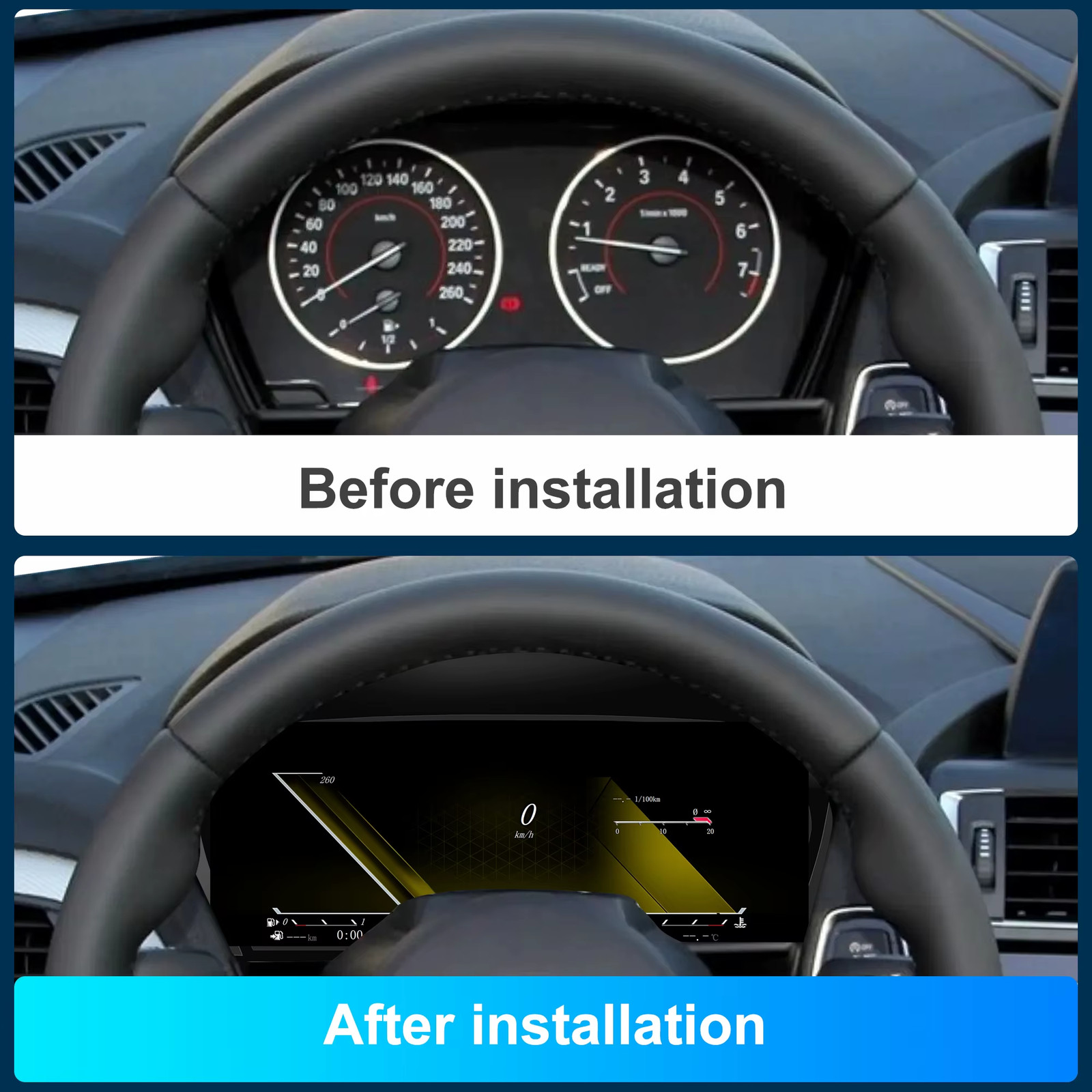 10“ Digital instrument cluster For BMW 1/2 Series F20 F52 F22 F45 X1 F48 F49 X2