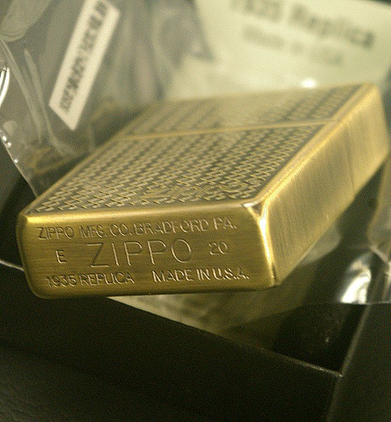 Zippo 1935 Grill Mesh Brass Antique Used