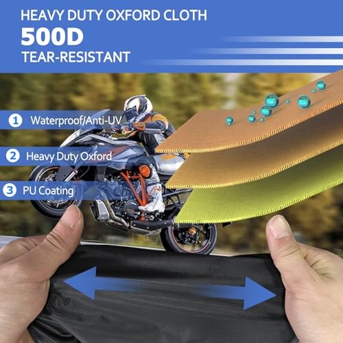 Motorcycle Covers with Side Box Waterproof Outdoor for Harley Davidson 3XL
