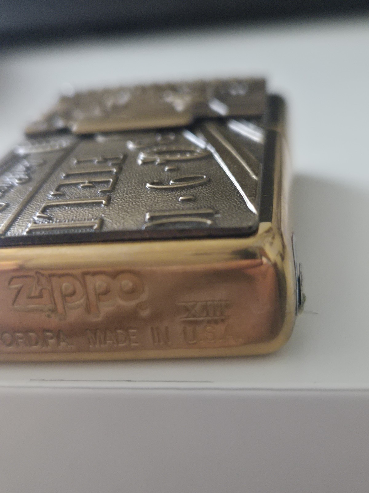 Vintage 1997 Craps Surprise Barrett Smythe Brass Zippo Lighter NEW
