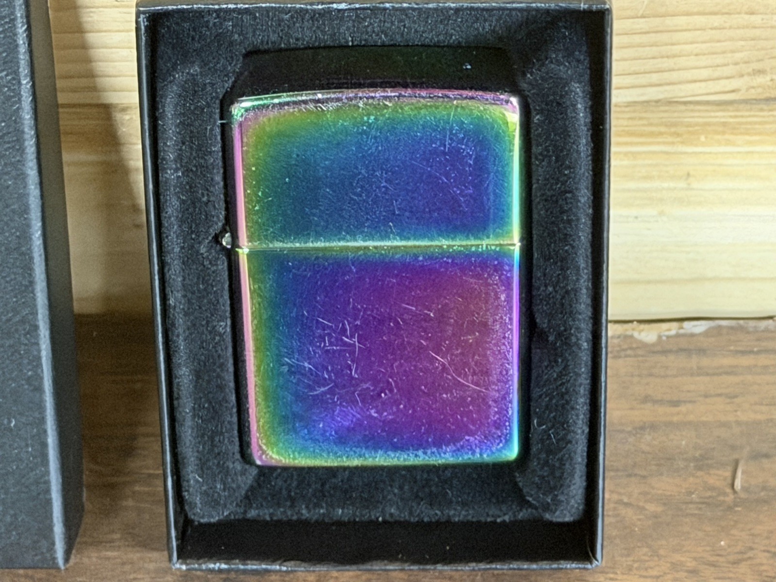 Zippo Windproof Spectrum Lighter # 151 With Original Box Zippo A 10 USA NICE