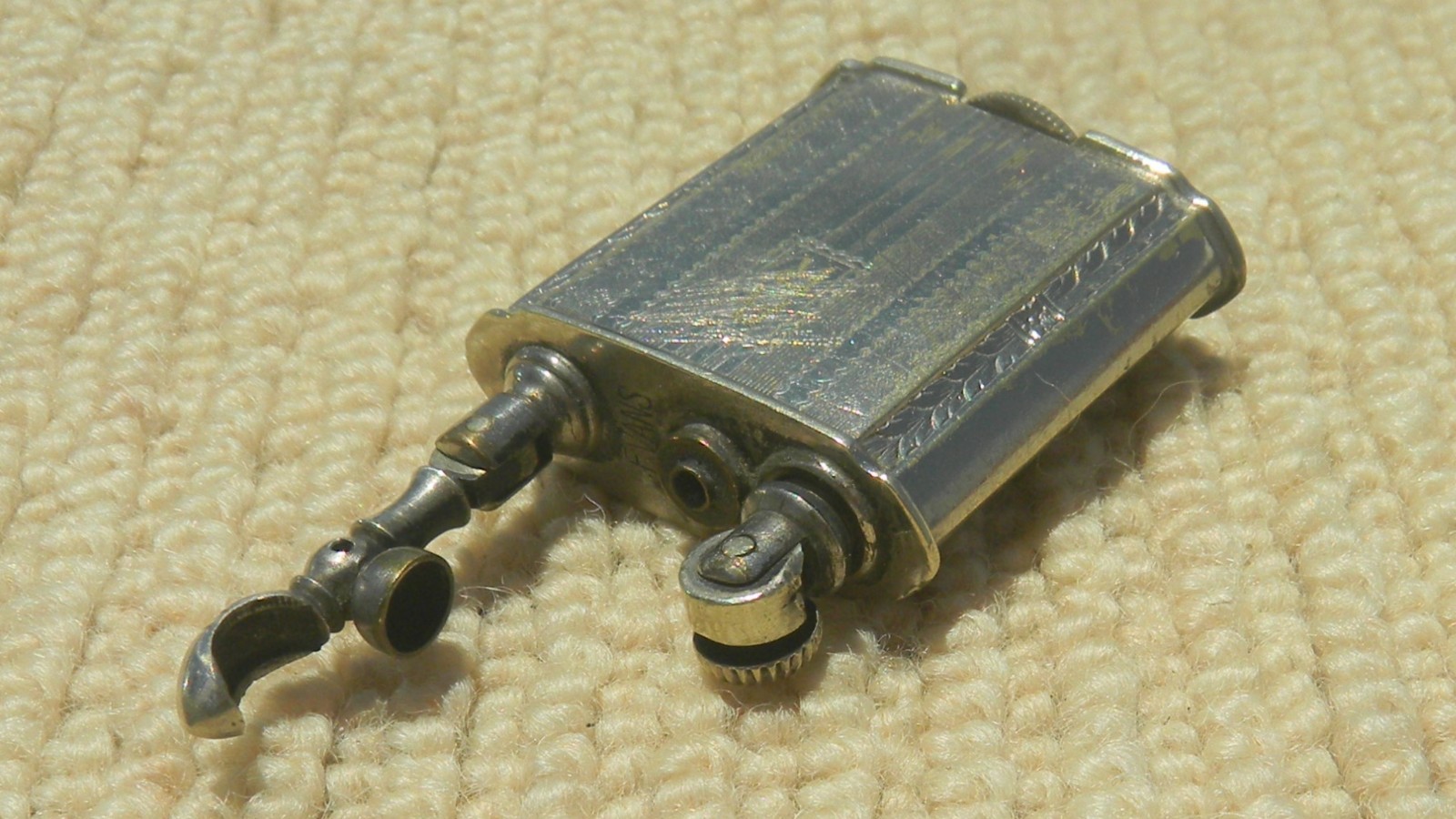 Vintage EVANS ,Lighter ,Massachusetts USA Flip Top Original