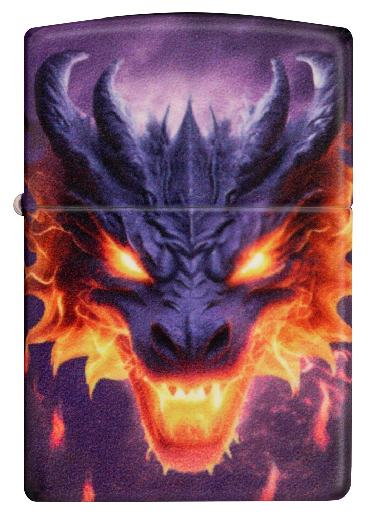 Zippo Glowing Dragon Design Glow in the Dark Windproof Pocket Lighter, 46251