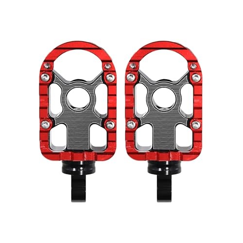 Motorcycle Driver Floorboards Compatible For Harley Touring Footpegs Black Red