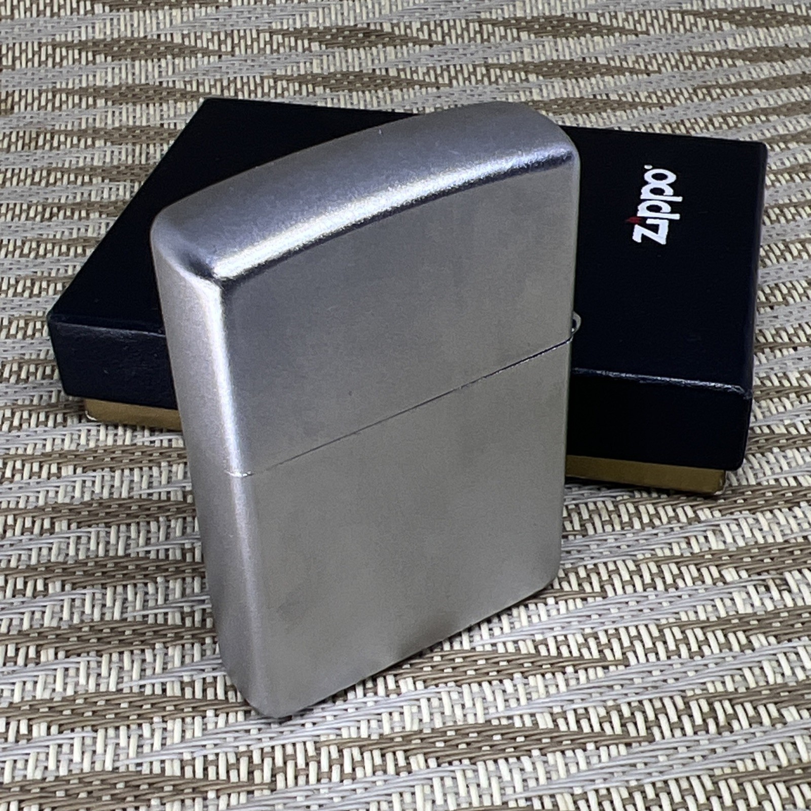 ZIPPO GOLD ANODIZED ALUMINUM blue emblem rare