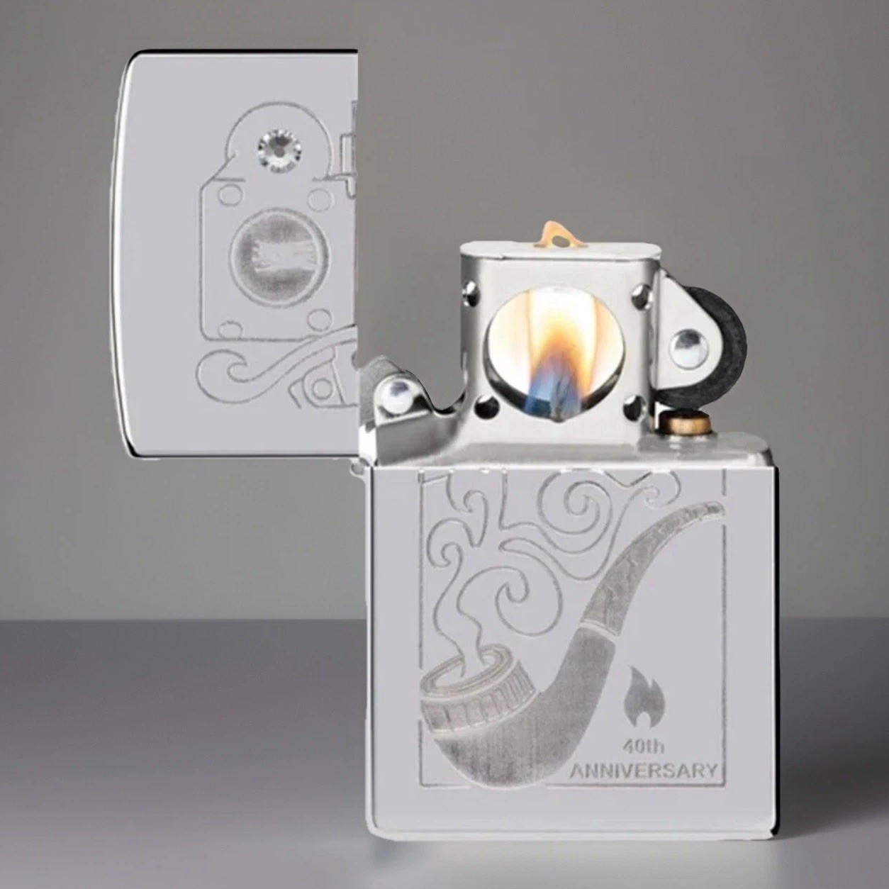 Genuine Zippo Armor Limited Edition Lighter, Pipe Insert, New In Clamshell Case
