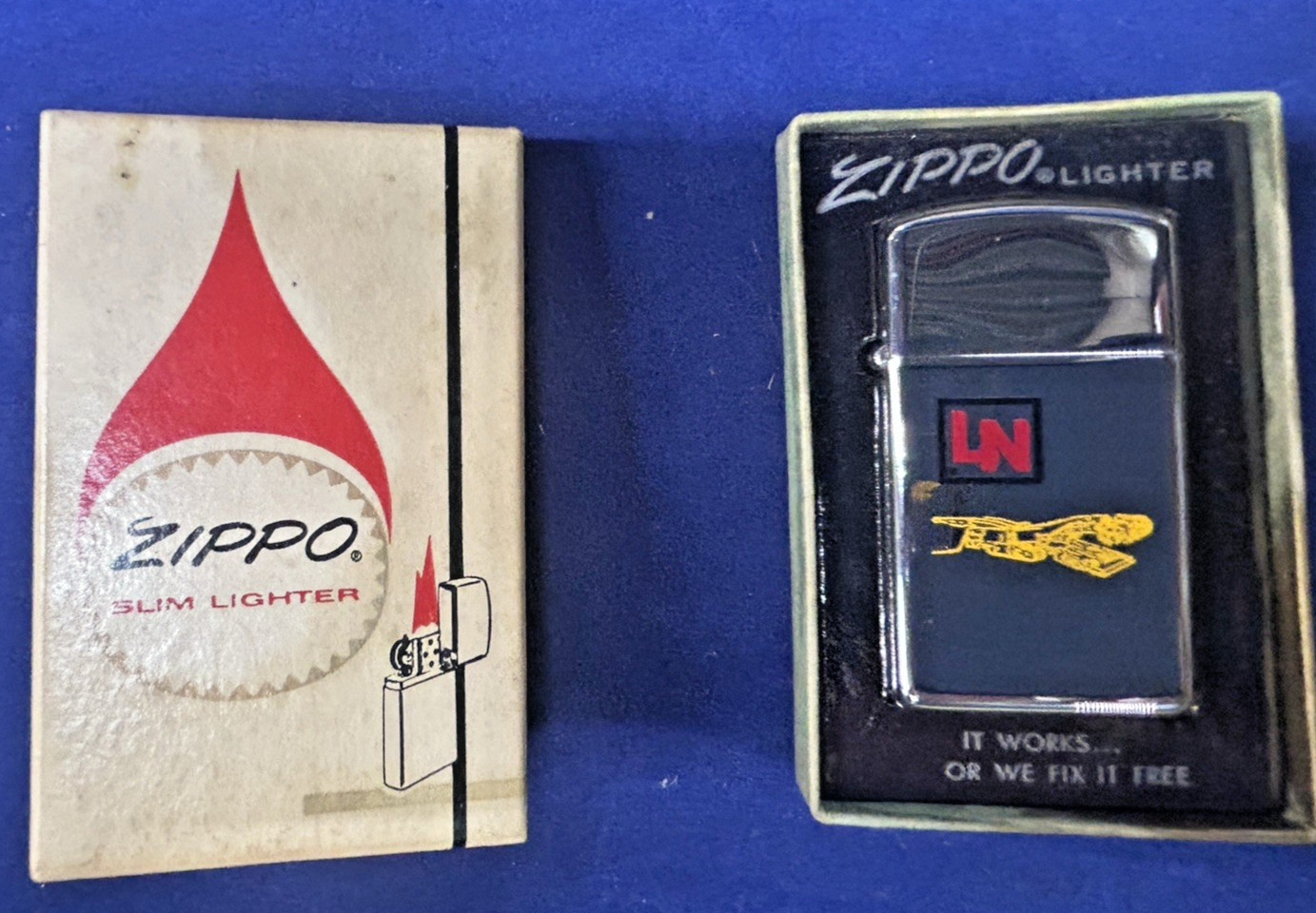 Vintage Zippo Lighter In Original Box With Paperwork, Never Fired