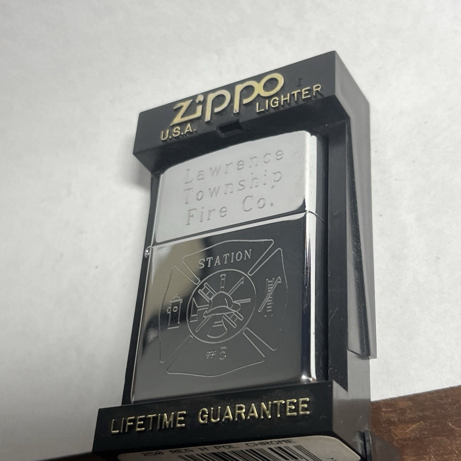 1997 High Polish Zippo Lawrance Township Fire Co. -Plymptonville Pa – J1