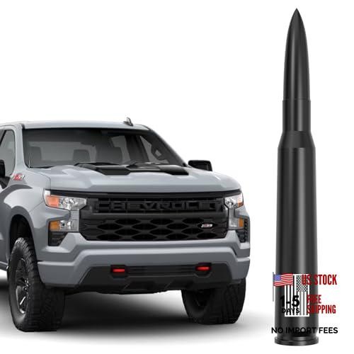 50 Cal Bullet Antenna – Black – Anti 5.5 Inch American Flag