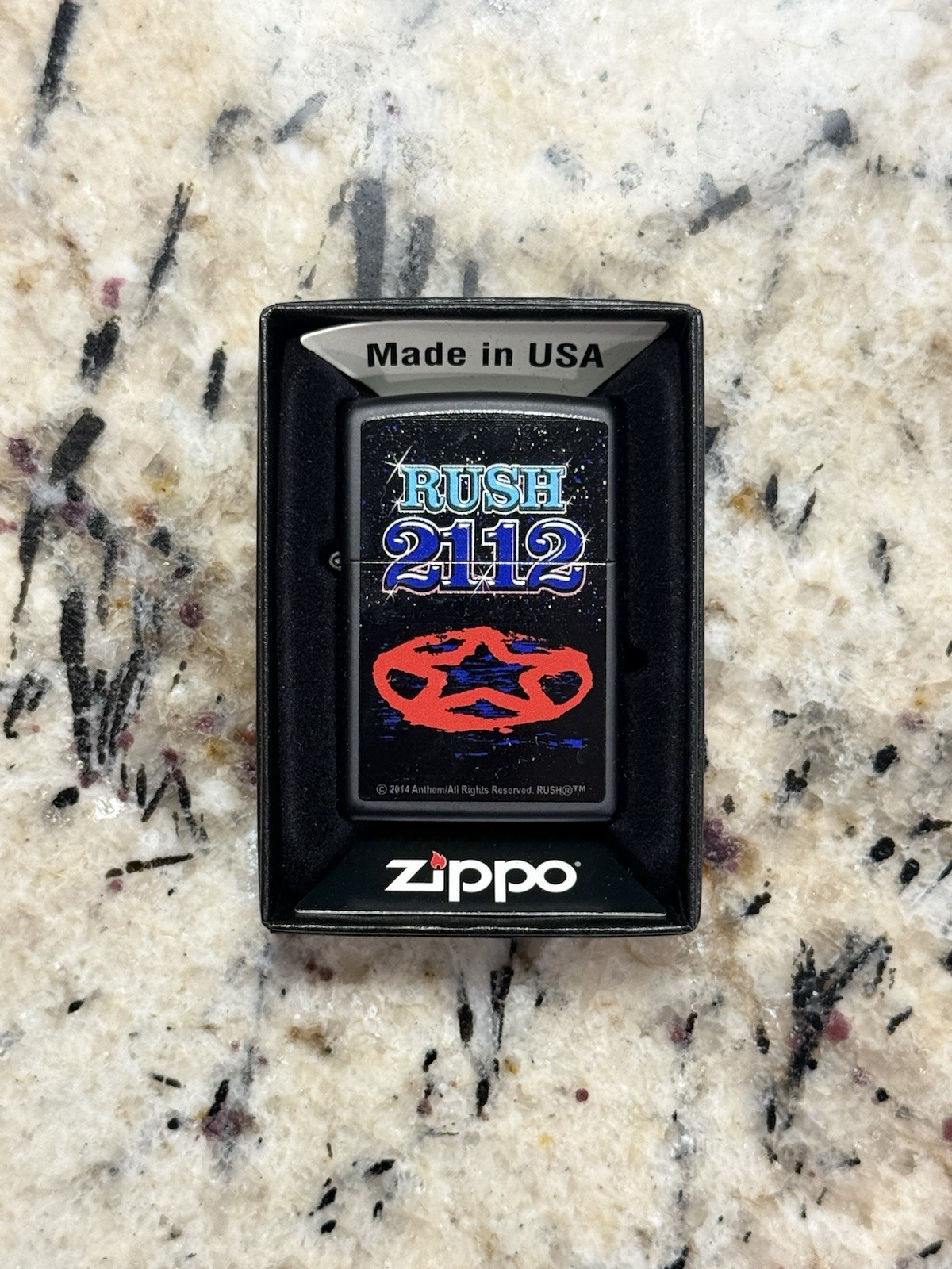 RUSH 2112 Zippo Lighter – Geddy Lee – Alex Lifeson – Canadian Rock – Rare