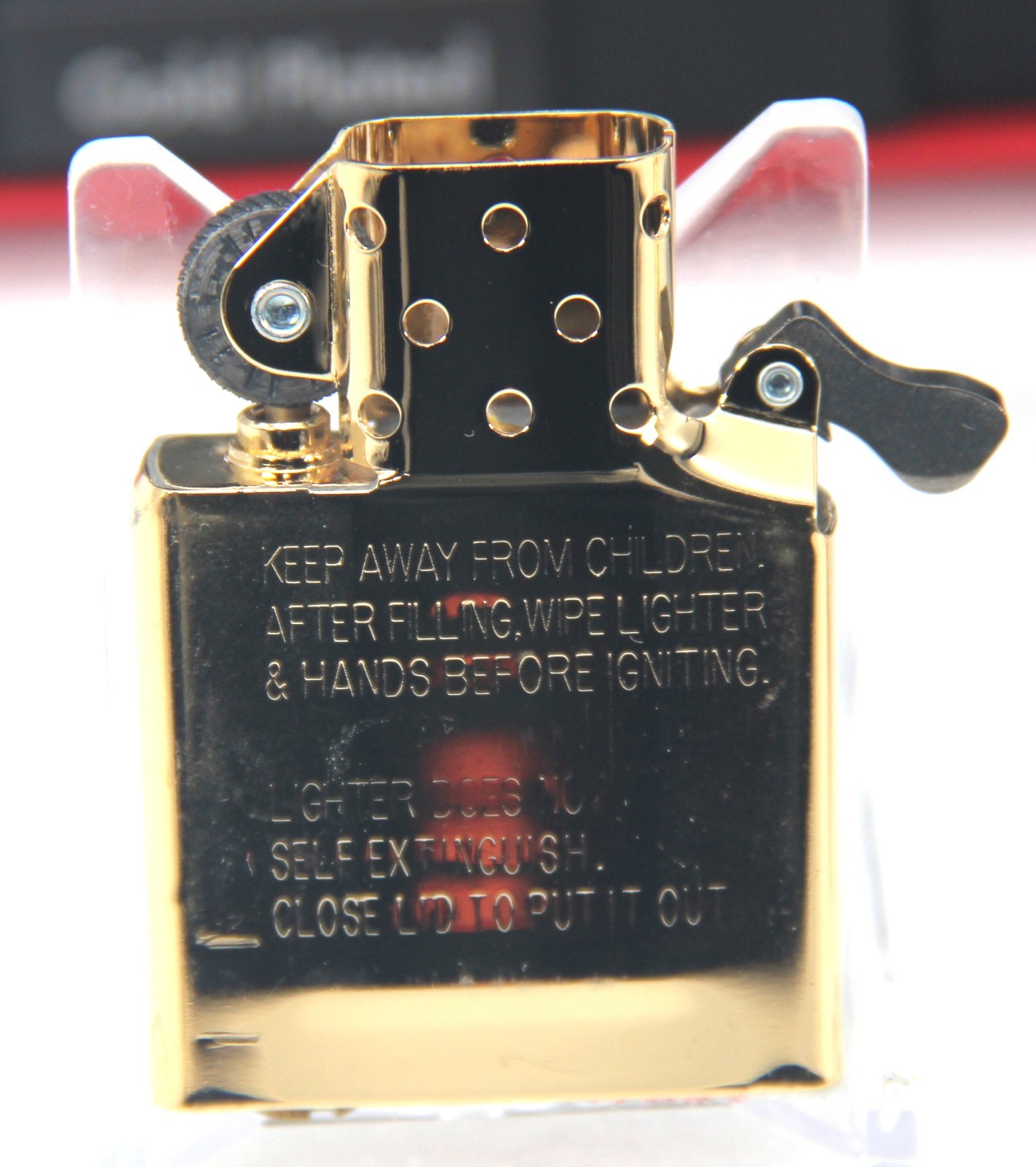 ZIPPO LIGHTER CHINESE DRAGON GOLD PLATED ARMOR 360° MULTICUT ENGRAVING NEW