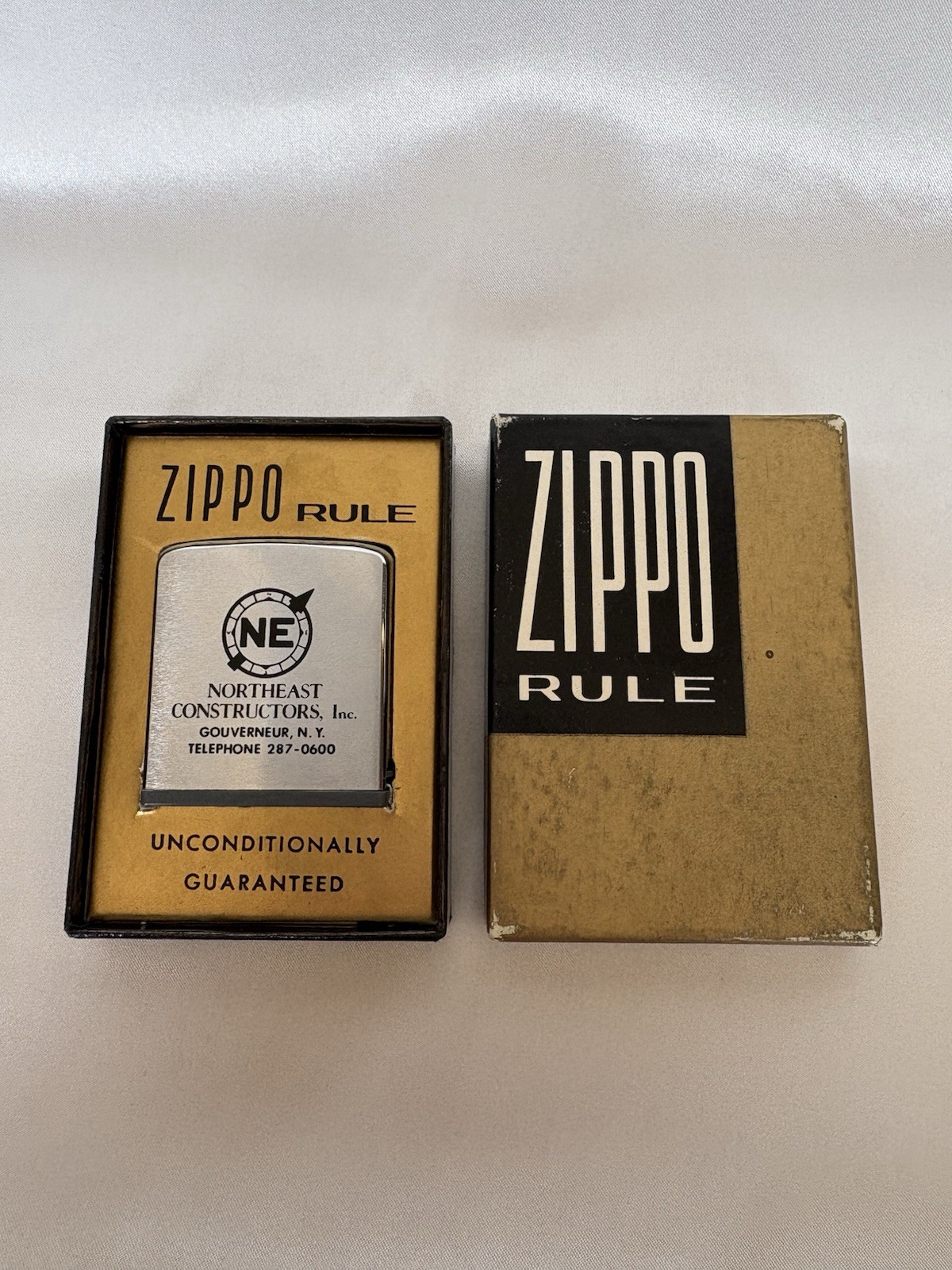 Zippo Rule Tape Measure Vintage Northeast Constructor Inc Promo Advertising
