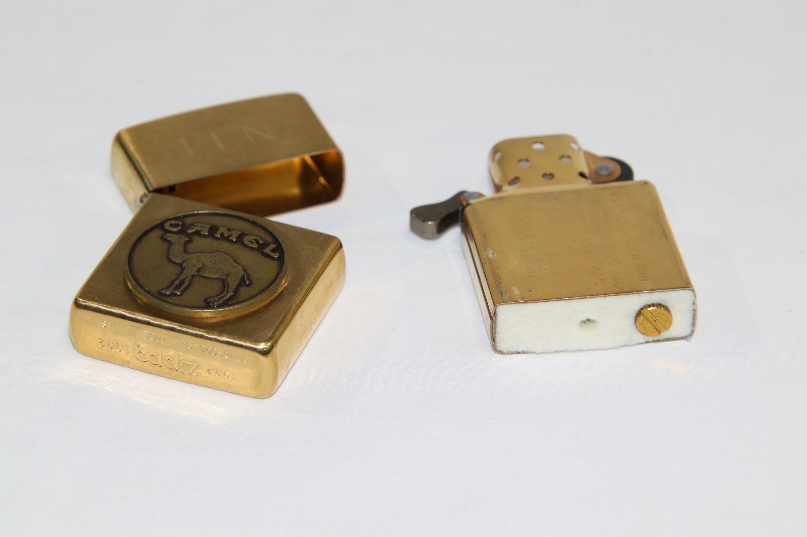 Solid Brass Joe Camel Zippo Lighter 1932-1992 Vintage Advertise FLN New Unfired