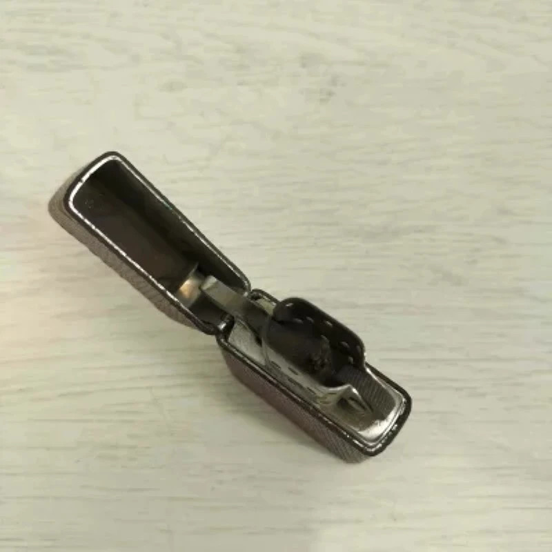 Zippo Leather Wrapped Oil Lighter Brown Mens Vintage Lighter
