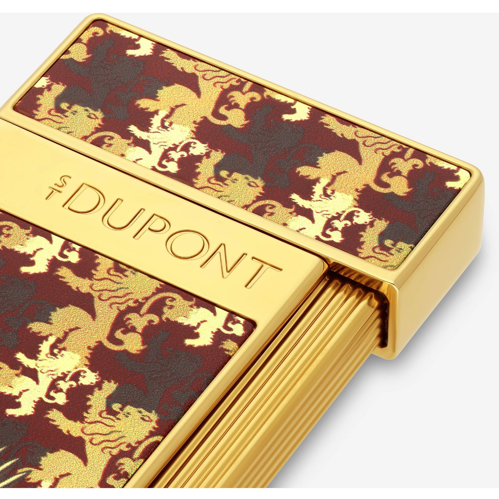 S.T. Dupont Lighter Slimmy Game of Thrones Lannister Gold Lacquer Finish 28111