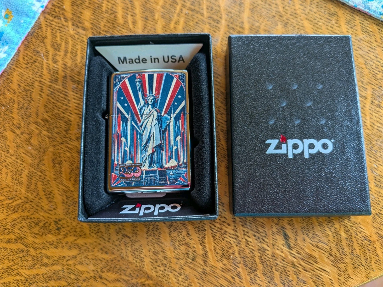 Zippo SMKW Exclusive Lady Liberty USA 250th Anniversary Tyler Pipes Design ZP426