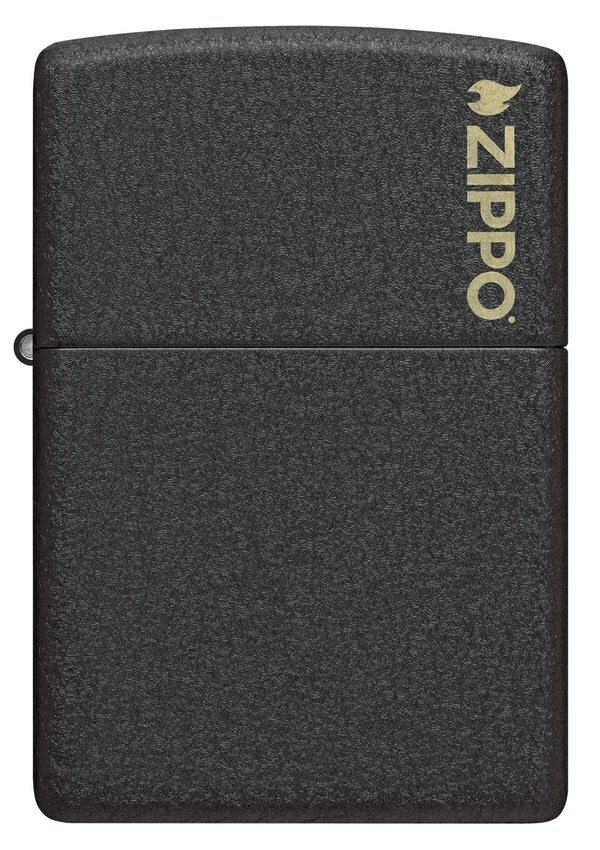 Zippo Classic Black Crackle® Zippo Logo 236ZL