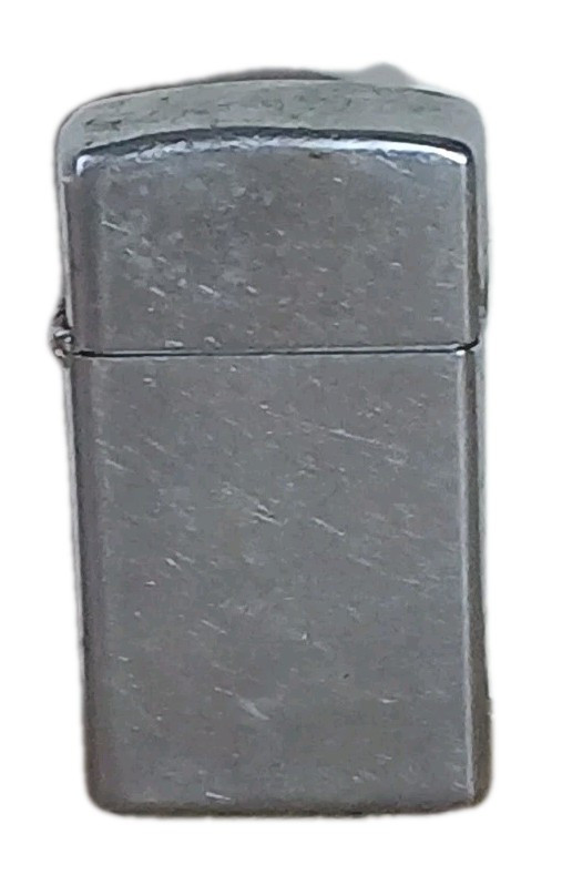 ZIPPO LIGHTER 1978 SLIM VINTAGE NO FLINT BRADFORD PA 1 1/4 WIDE 2 1/4 TALL